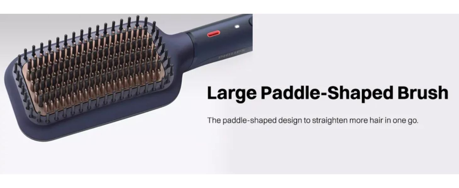 Philips Heated Straightening Brush with Silk Protect technology